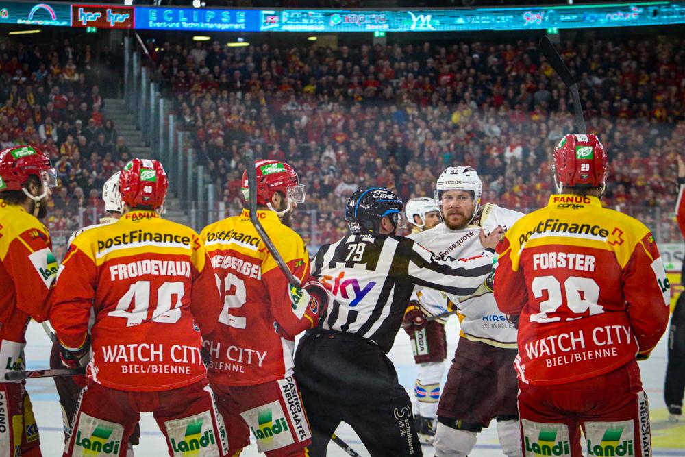 Photo hockey match Bienne - Genve