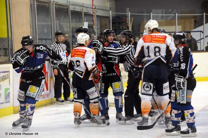 Photo hockey match Caen  - Montpellier 