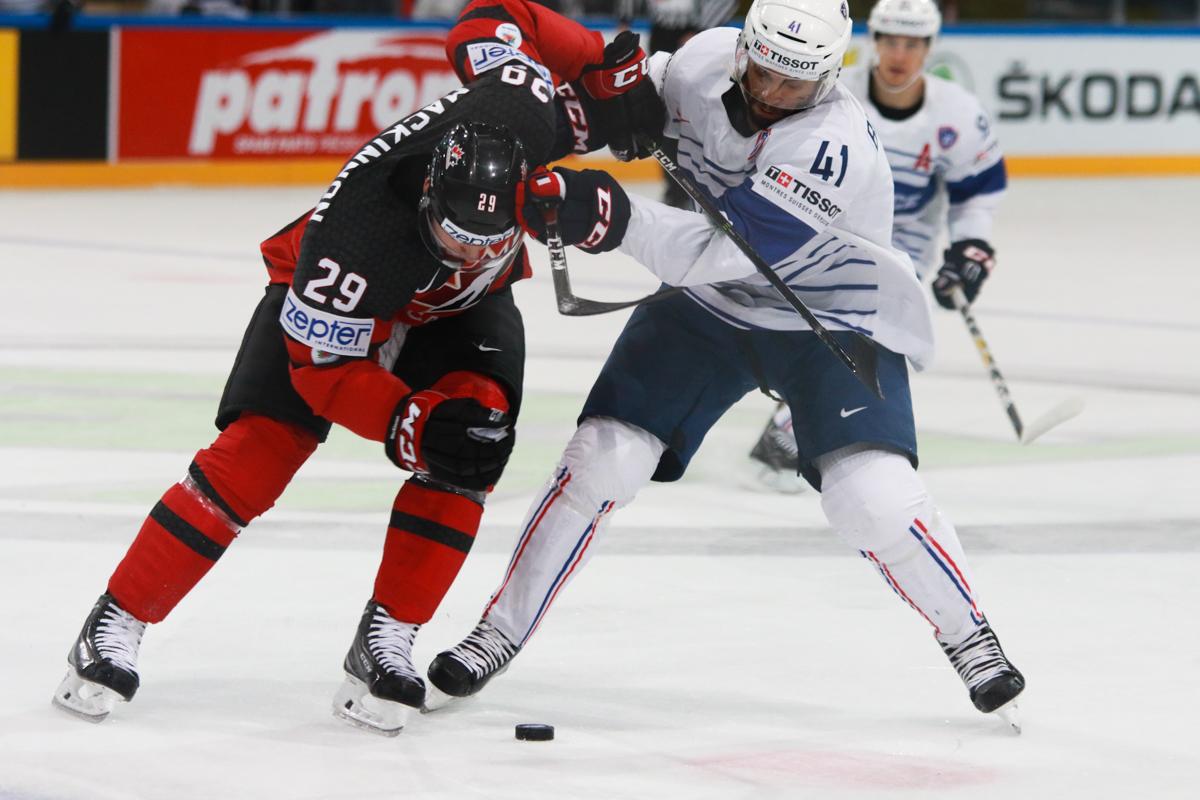 Photo hockey match Canada - France