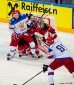 Photo hockey match Canada - Russia le 17/05/2015