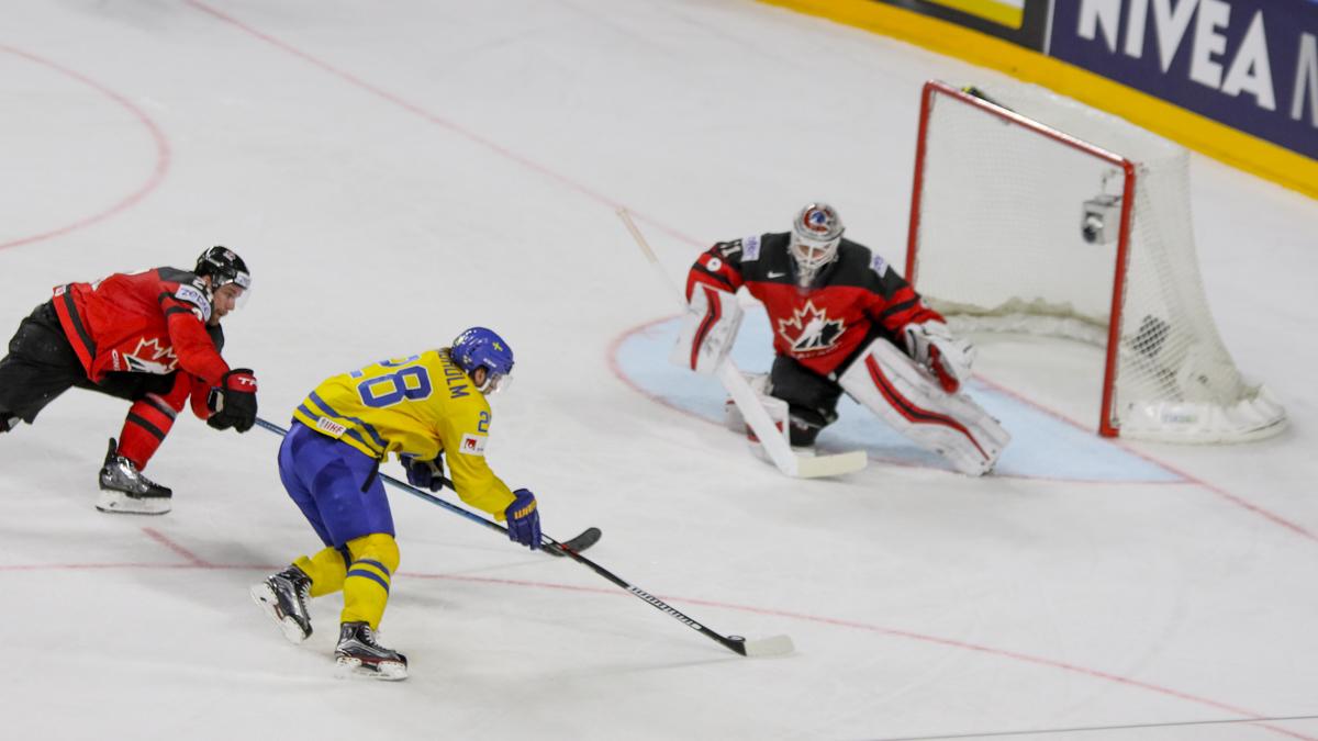 Photo hockey match Canada - Sweden