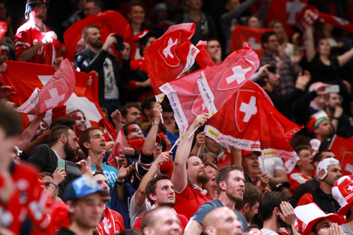 Photo hockey match Canada - Switzerland