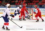 Photo hockey match Denmark - France le 18/04/2019