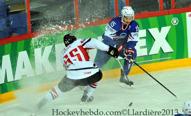 Photo hockey match France - Austria