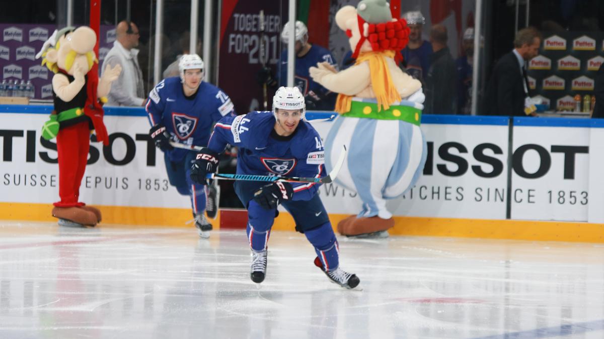 Photo hockey match France - Belarus