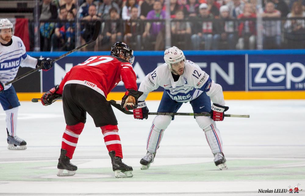 Photo hockey match France - Canada