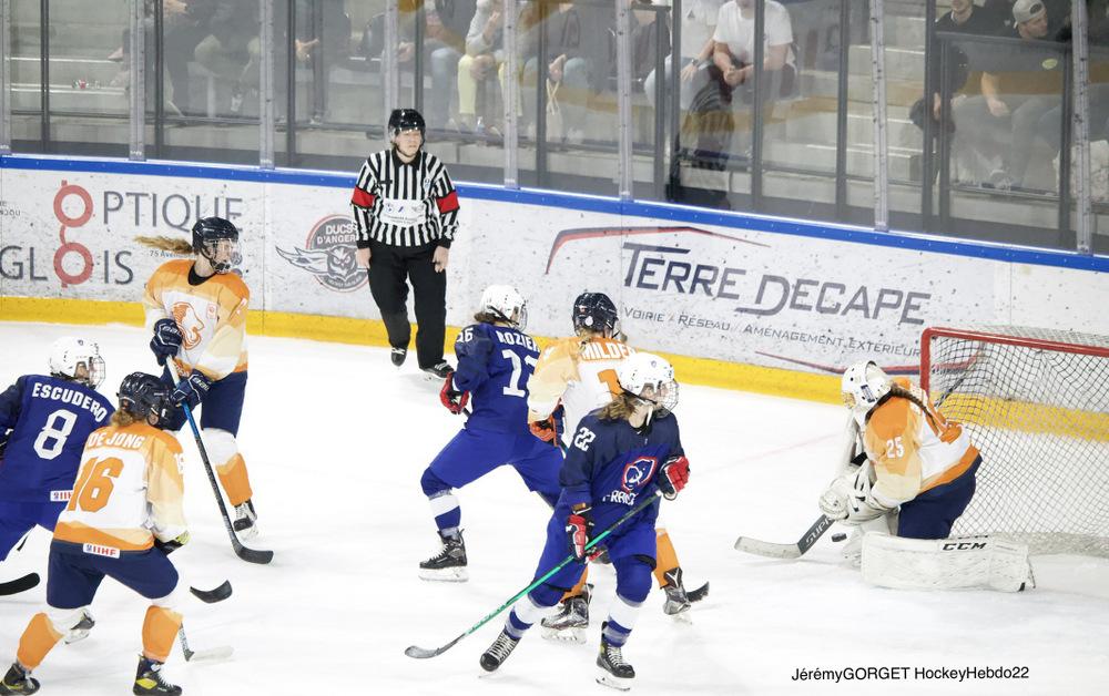 Photo hockey match France - Netherlands