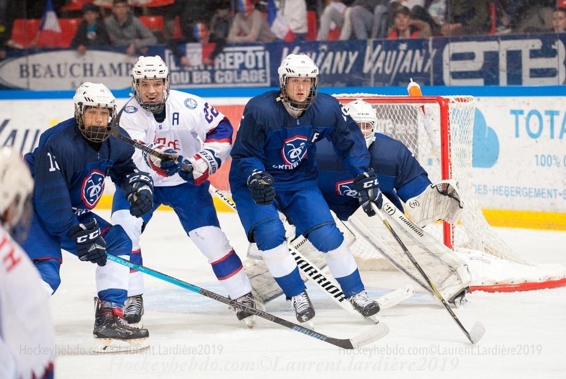 Photo hockey match France - Norway