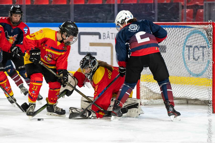 Photo hockey match Grenoble / Fminin - Montpellier