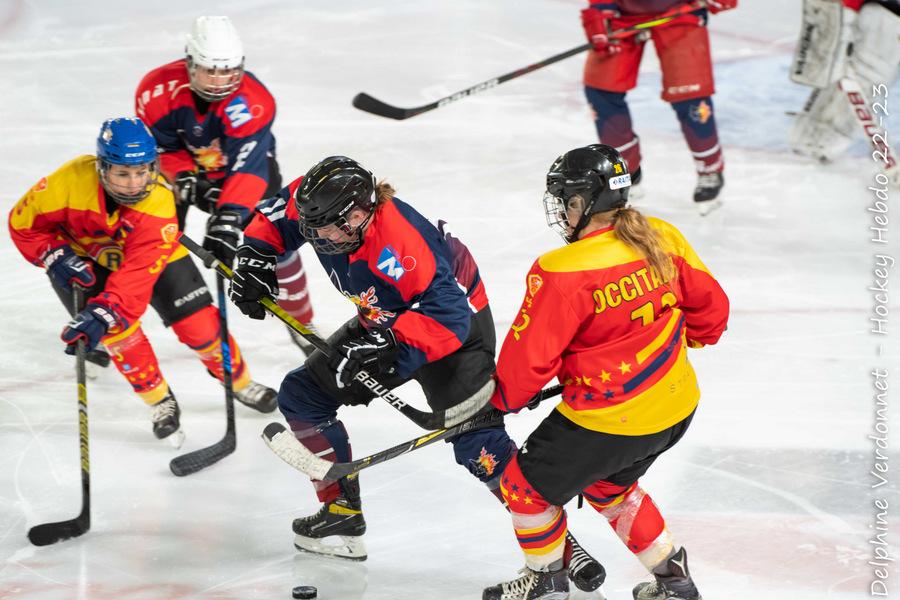 Photo hockey match Grenoble / Fminin - Montpellier