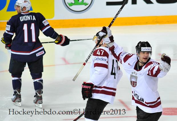 Photo hockey match Latvia - United States of America