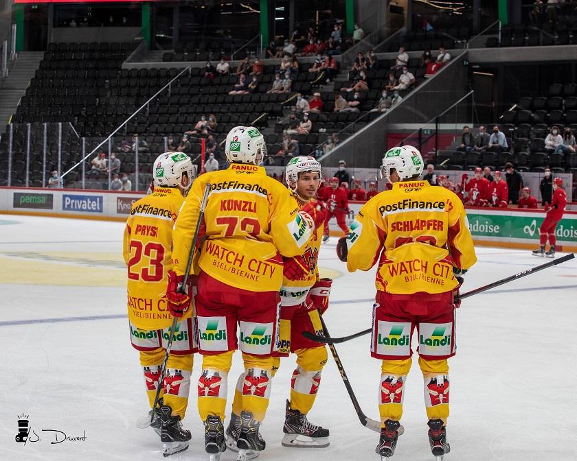 Photo hockey match Lausanne - Bienne