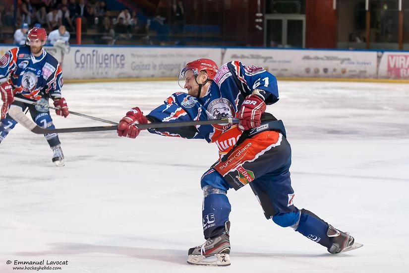 Photo hockey match Lyon - Brest 