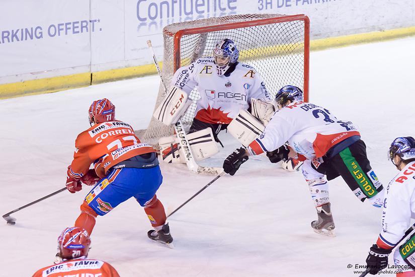 Photo hockey match Lyon - Caen 