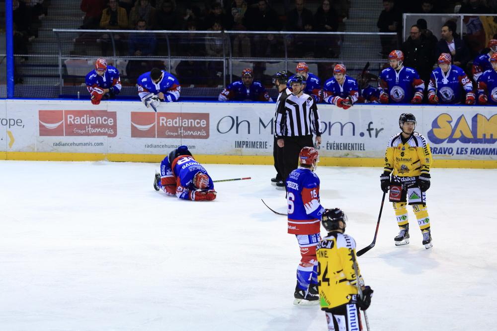 Photo hockey match Lyon - Rouen