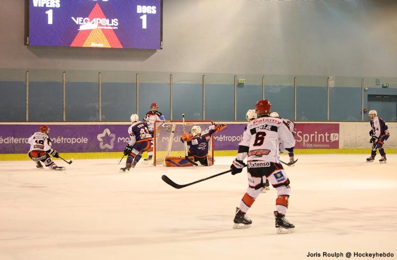 Photo hockey match Montpellier  - Cholet 
