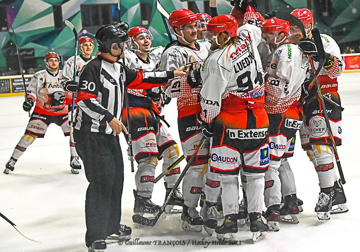 Photo hockey match Nantes  - Cholet 