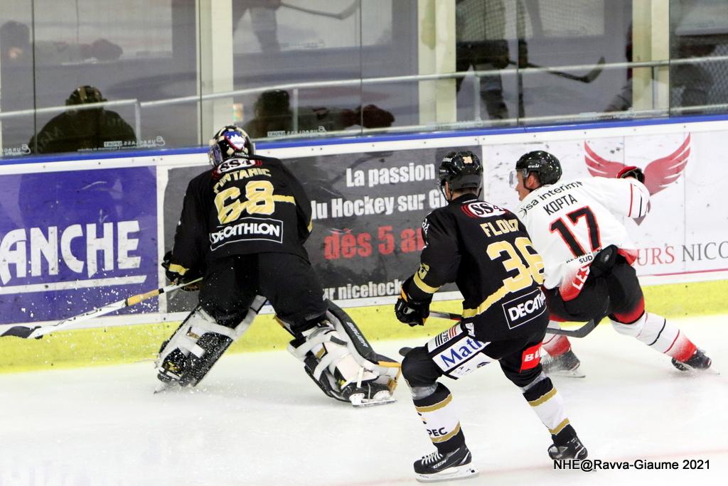Photo hockey match Nice - Rouen