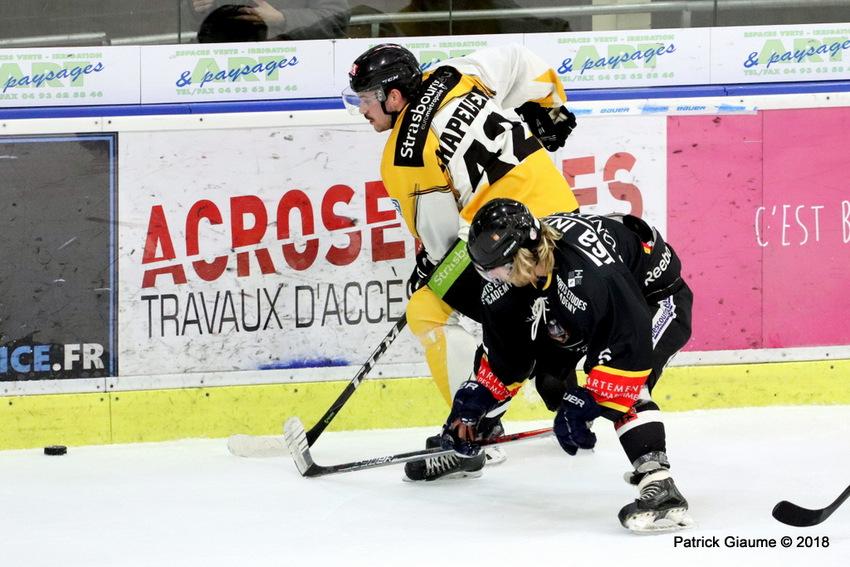 Photo hockey match Nice - Strasbourg 