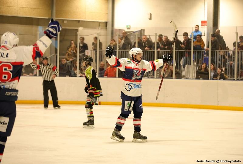 Photo hockey match Nimes - Luxembourg