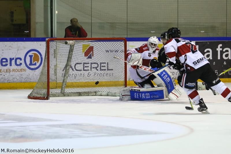 Photo hockey match Rouen - Chamonix / Morzine