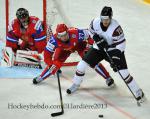Photo hockey match Russia - Latvia le 04/05/2013