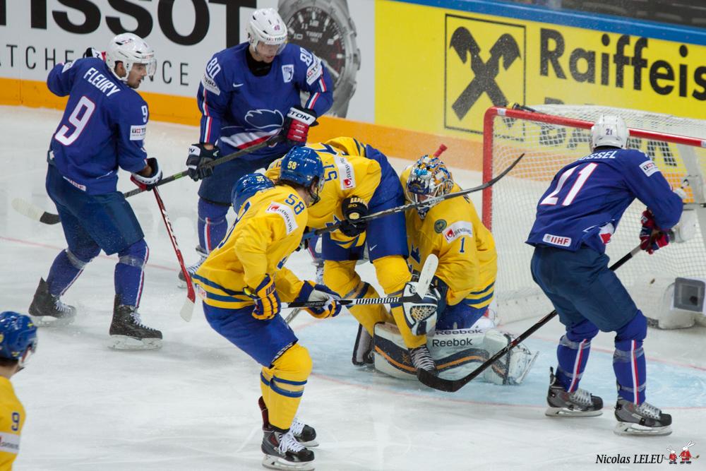 Photo hockey match Sweden - France