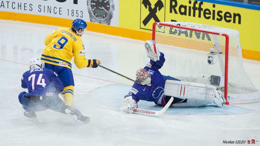 Photo hockey match Sweden - France