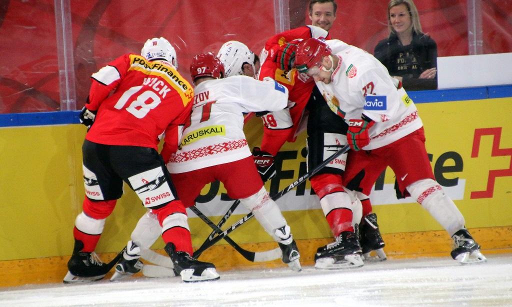Photo hockey match Switzerland - Belarus