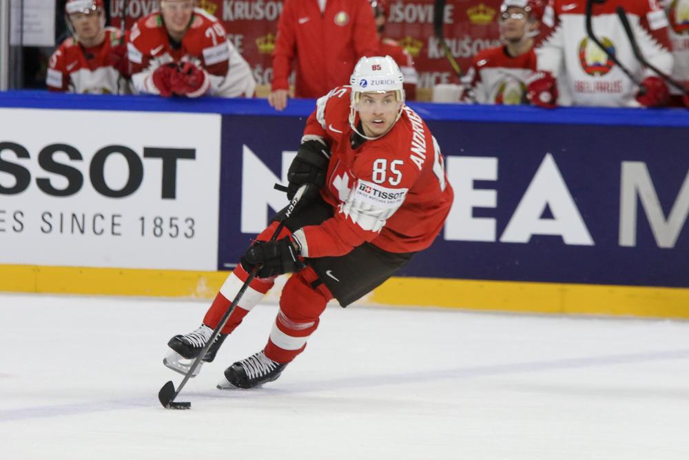 Photo hockey match Switzerland - Belarus
