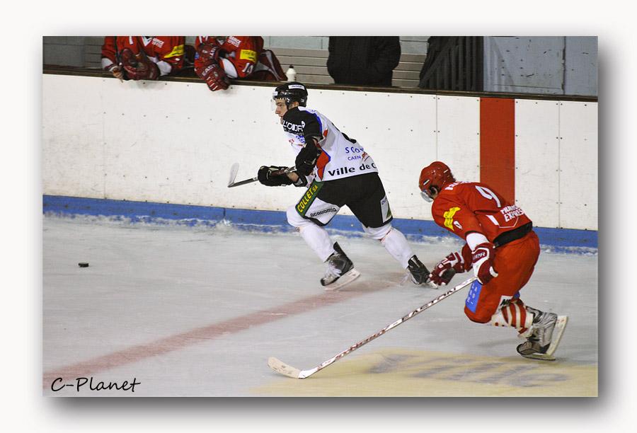 Photo hockey match Valence - Caen 