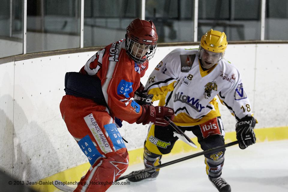 Photo hockey match Valence - Strasbourg II