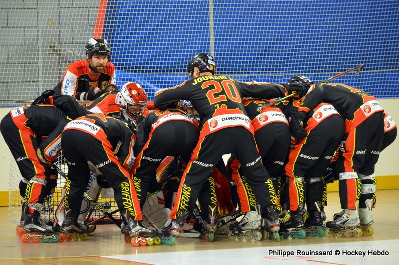 Photo hockey reportage CDF Roller : Les Griffons en quarts