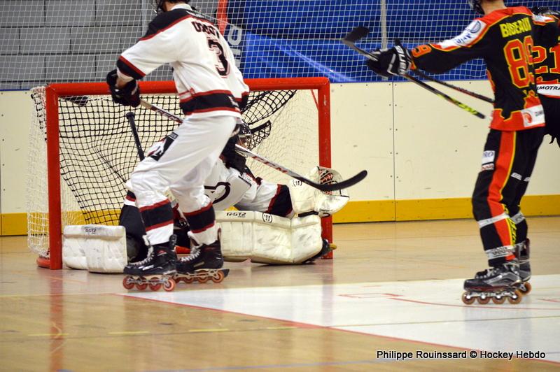 Photo hockey reportage CDF Roller : Les Griffons en quarts