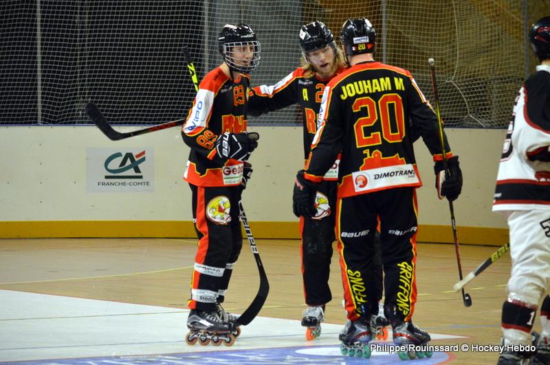 Photo hockey reportage CDF Roller : Les Griffons en quarts