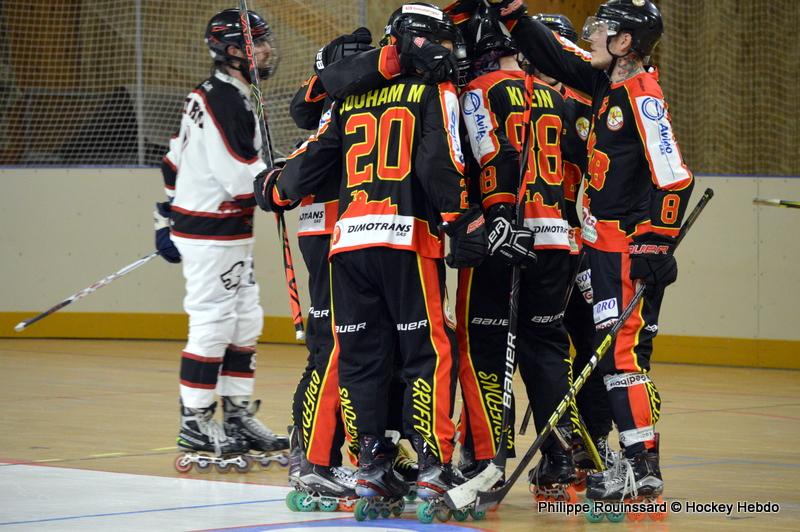 Photo hockey reportage CDF Roller : Les Griffons en quarts