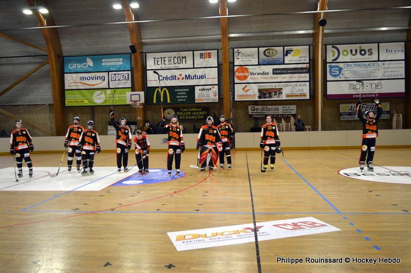 Photo hockey reportage CDF Roller : Les Griffons en quarts
