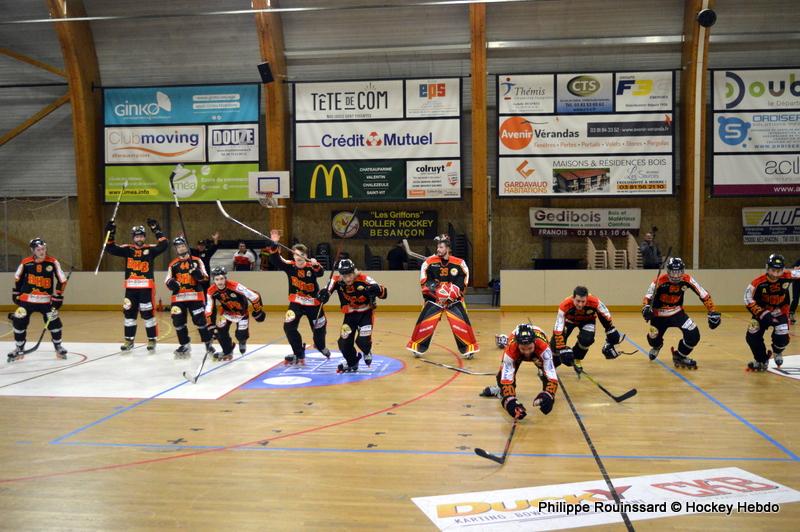 Photo hockey reportage CDF Roller : Les Griffons en quarts