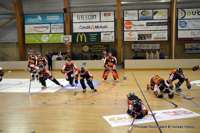Photo hockey reportage CDF Roller : Les Griffons en quarts
