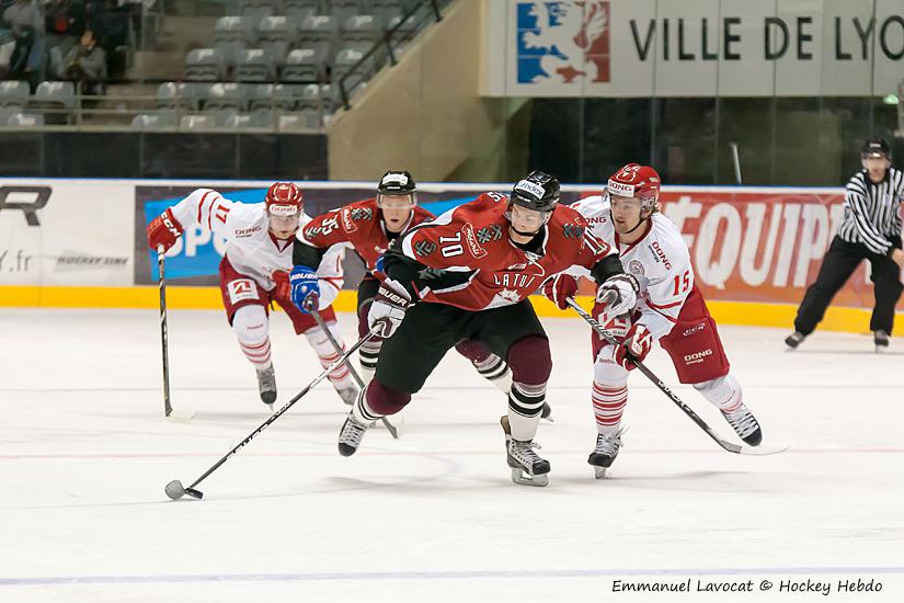 Photo hockey reportage EIHC : Danemark - Lettonie en images