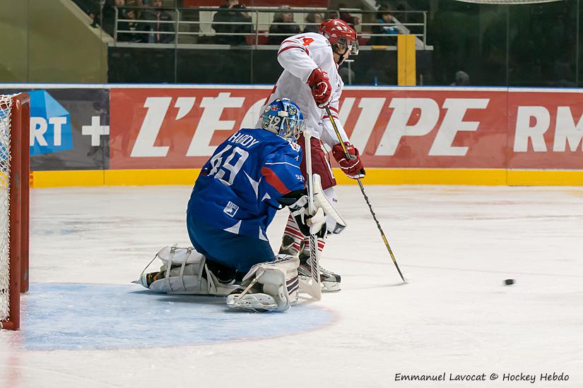 Photo hockey reportage France-Danemark : courte dsillusion 