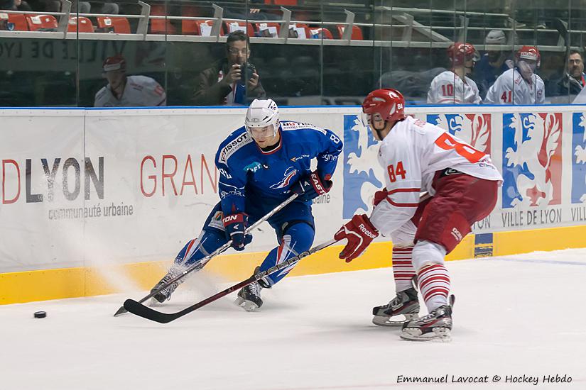 Photo hockey reportage France-Danemark : courte dsillusion 