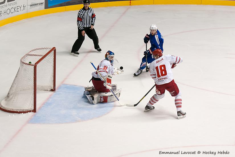 Photo hockey reportage France-Danemark : courte dsillusion 