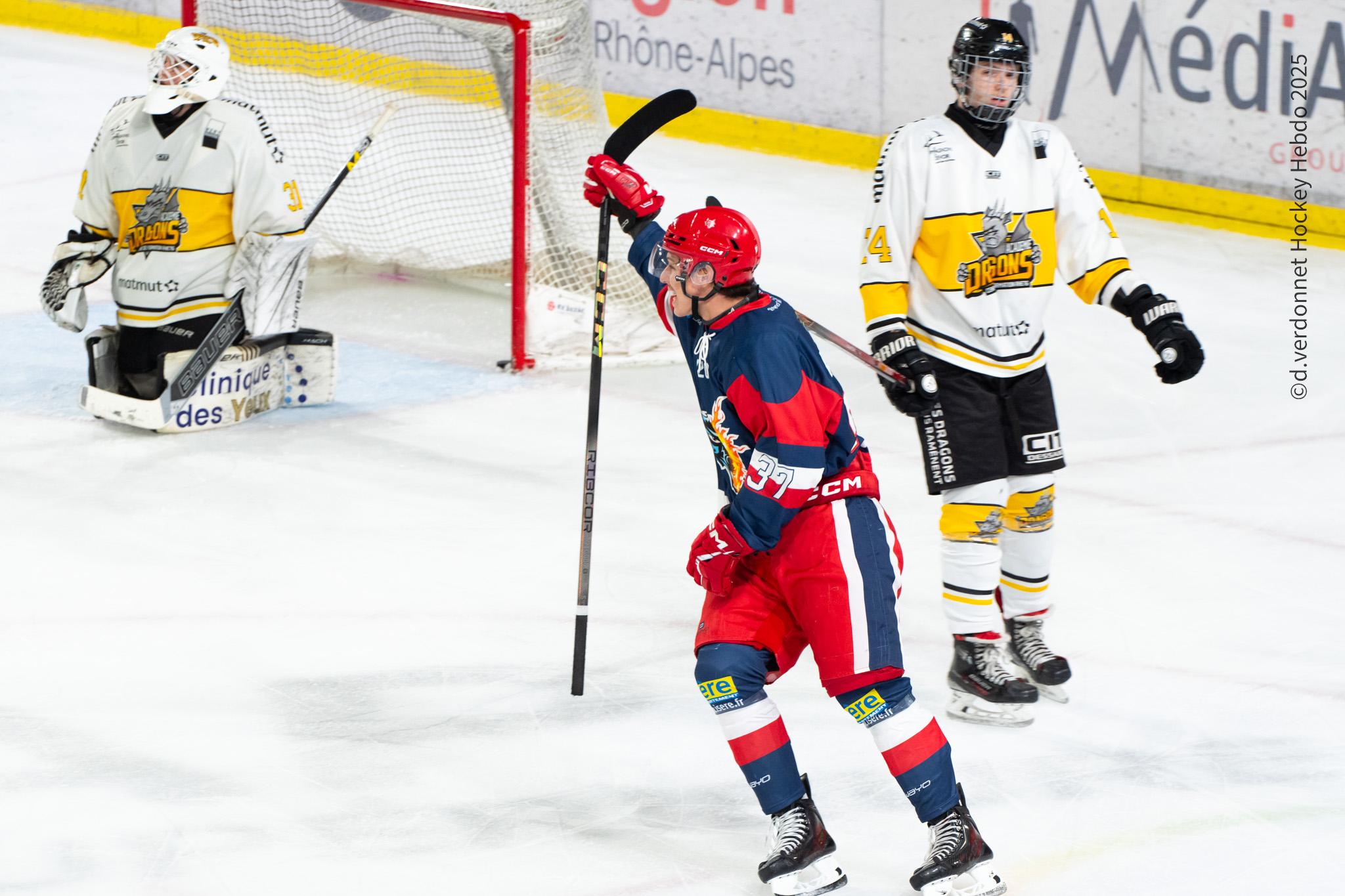 Photo hockey reportage Grenoble U20 vs Rouen U20