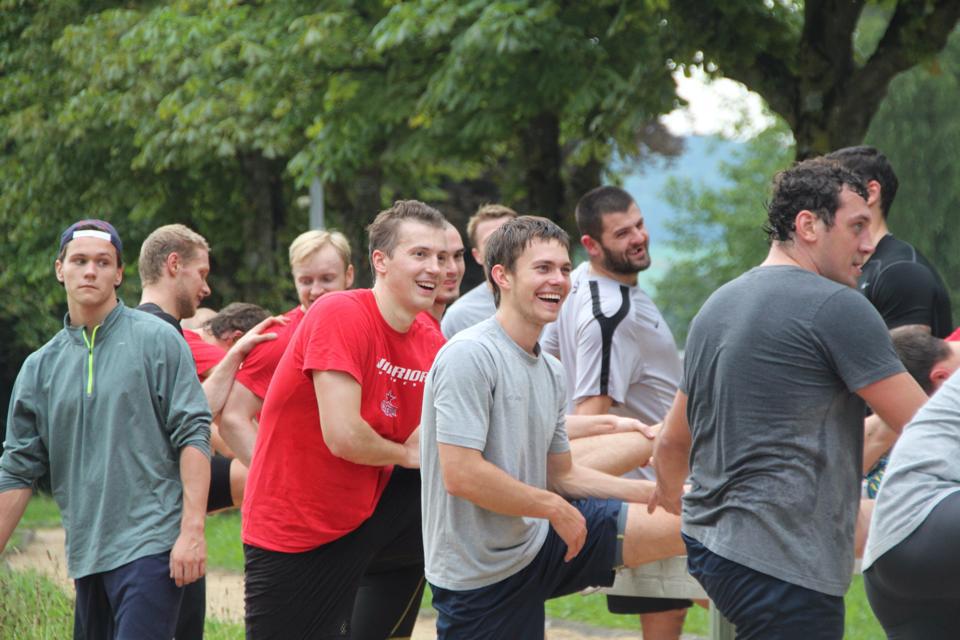 Photo hockey reportage L'entranement suisse du CSKA