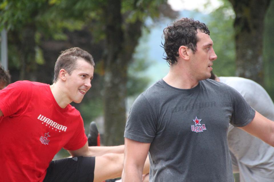 Photo hockey reportage L'entranement suisse du CSKA