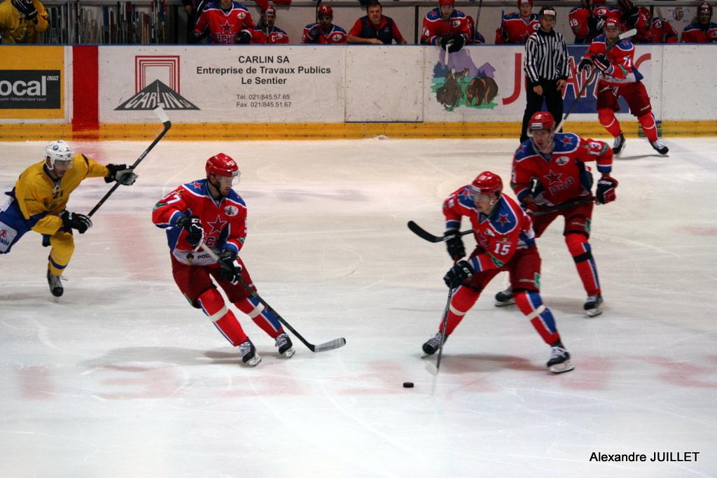 Photo hockey reportage Le CSKA bien trop fort