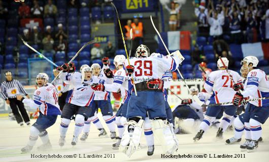 Photo hockey reportage Mondial 11: La France sauve !