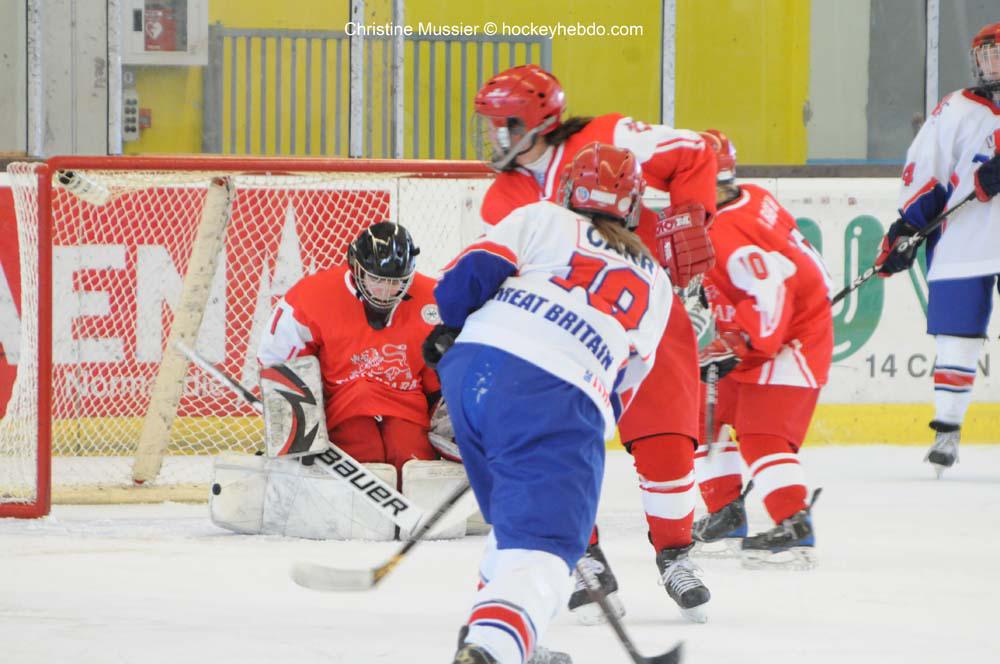 Photo hockey reportage Mondial Fminin : Danemark vs Angleterre