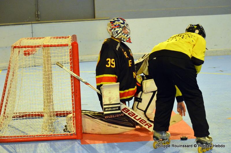 Photo hockey reportage N1 : Le leader se fait peur